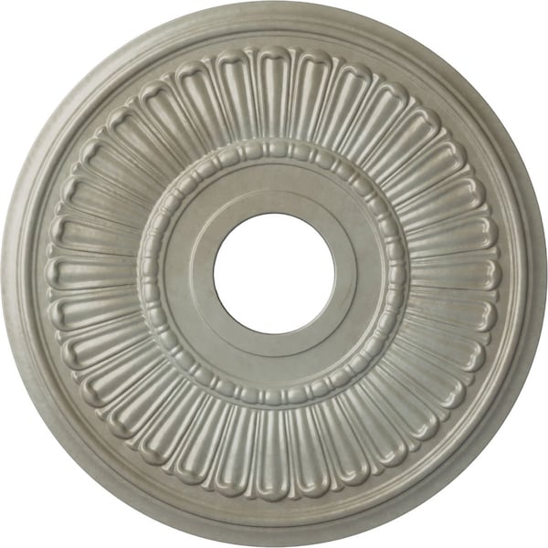 Ekena Millwork Melonie Ceiling Medallion (Fits Canopies up to 6 3/8"), 16"OD x 3 5/8"ID x 3/4"P, Flash Gold CM16MLFLS - main